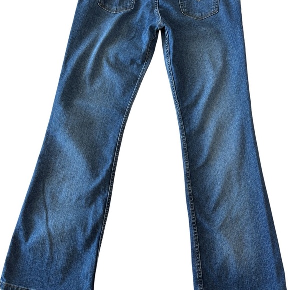 Y2K Levi’s 518 Super Low Stretch Boot Cut Jeans Denim Blue Size 13 Juniors - Picture 3 of 11